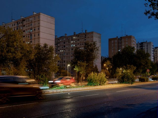 Bloques de viviendas en el barrio de San Cristóbal, en Madrid. (G. G. C.)