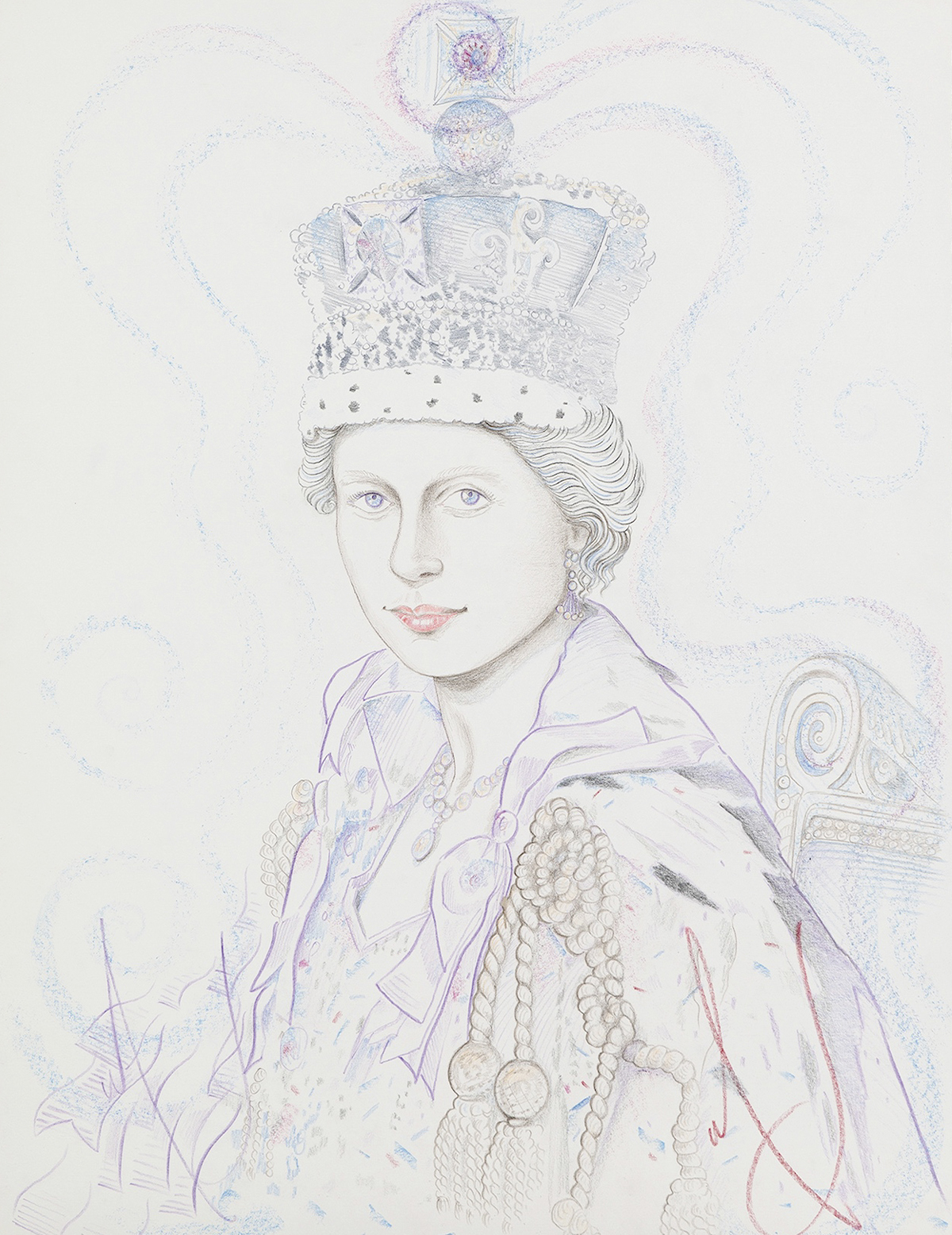 'Her Majesty', retrato de la reina Isabel II de Inglaterra.