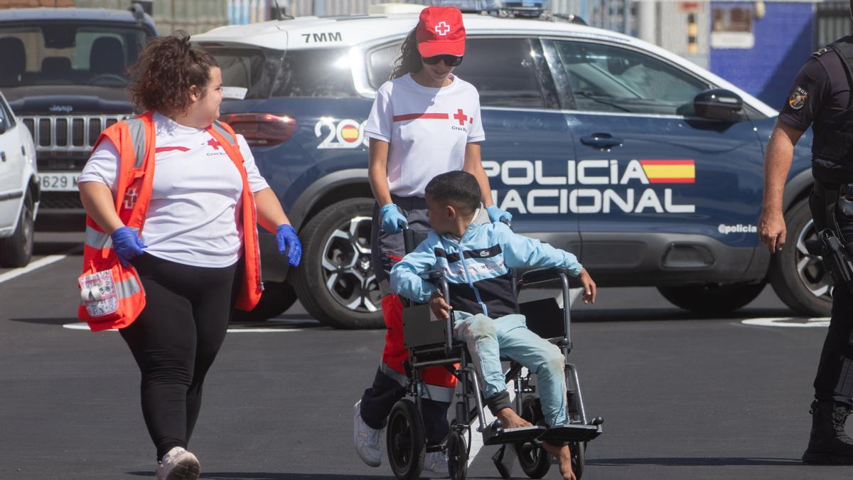 Uno de los menores rescatados en Fuerteventura por Salvamento Marítimo en las últimas horas