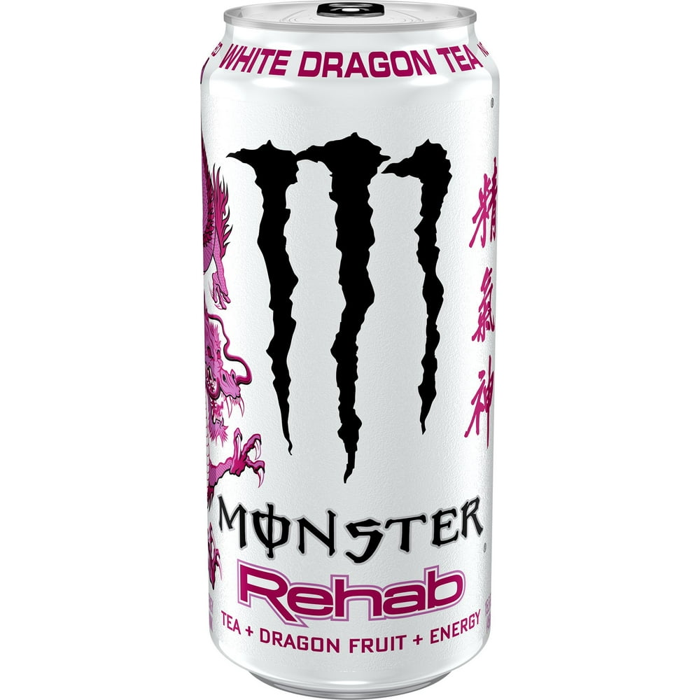 Monster Rehab White Dragon Energy Drink 15.5 oz Cans - Pack of 24 ...