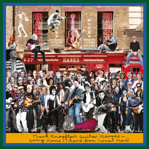 The cover art of Going Home (Theme from Local Hero) and, below, who’s who