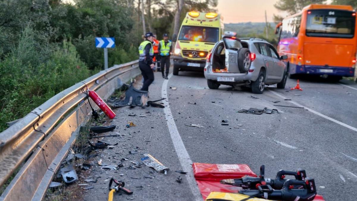 Muere una mujer en un accidente de tráfico en la carretera de Alcúdia