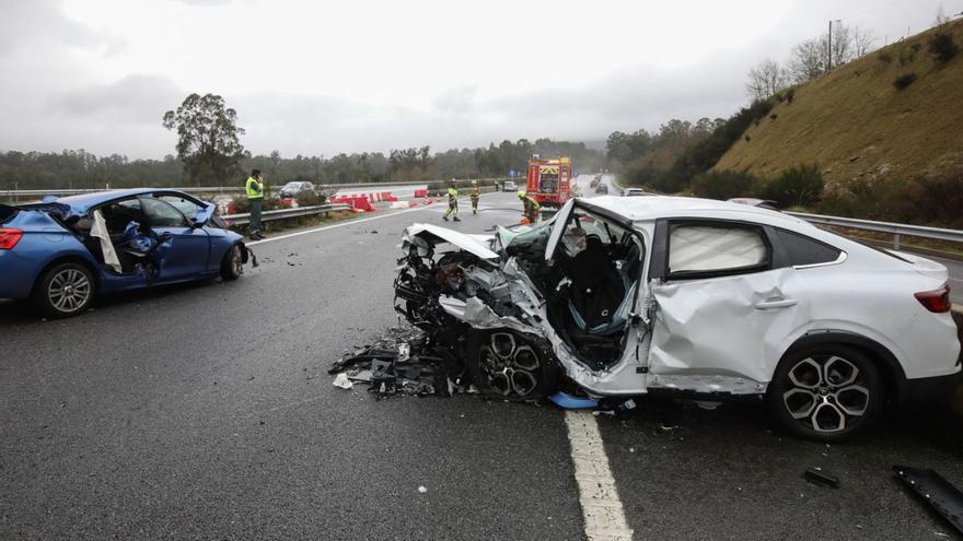 El accidente ocurrió la lluviosa mañana del 7 de enero de 2023 en la A-52 en Salvaterra.