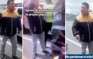 ¡Insólito! Policía de tránsito multa a su propio padre y él lo acusa de 'vago y mantenido'