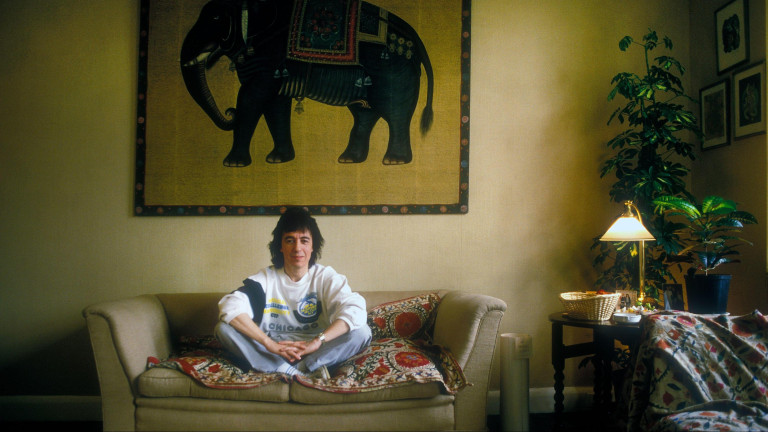 2J20Y0J Bill Wyman at his home in London.