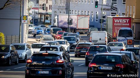 Atochamientos vehiculares en Lüdenscheid.