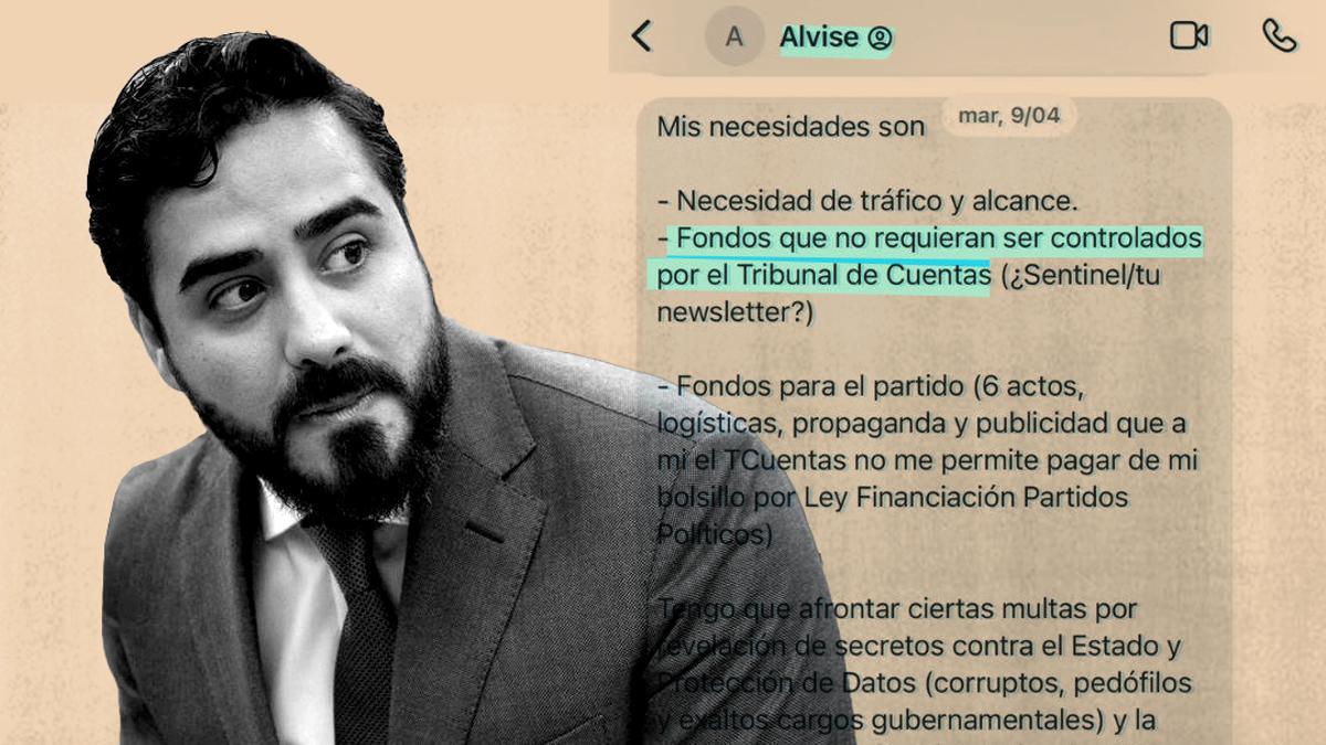 Un empresario del mundo de las criptomonedas afirma a la Fiscalía que pagó 100.000 euros a Alvise en efectivo