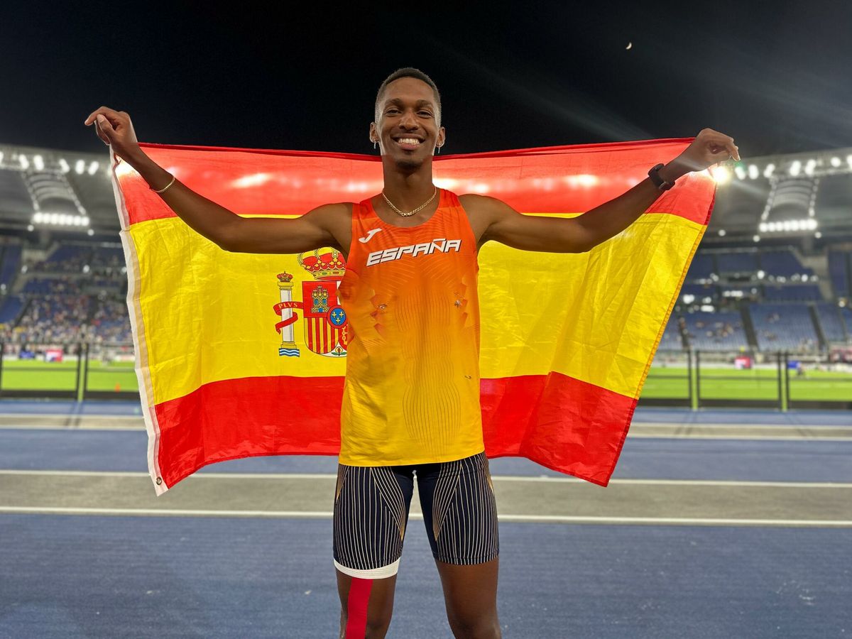 Foto: Jordan Díaz ya es historia del atletismo español. (EFE/RFEA)