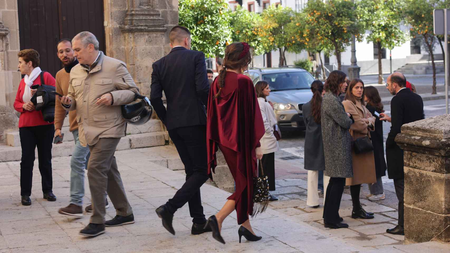 Algunos invitados ya se encontraban en el templo cuando se canceló la boda.