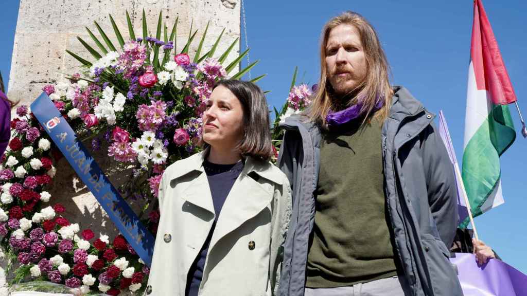 Irene Montero y Pablo Fernández, de Podemos, participan en el Día de la Comunidad en Villalar de los Comuneros (Valladolid)