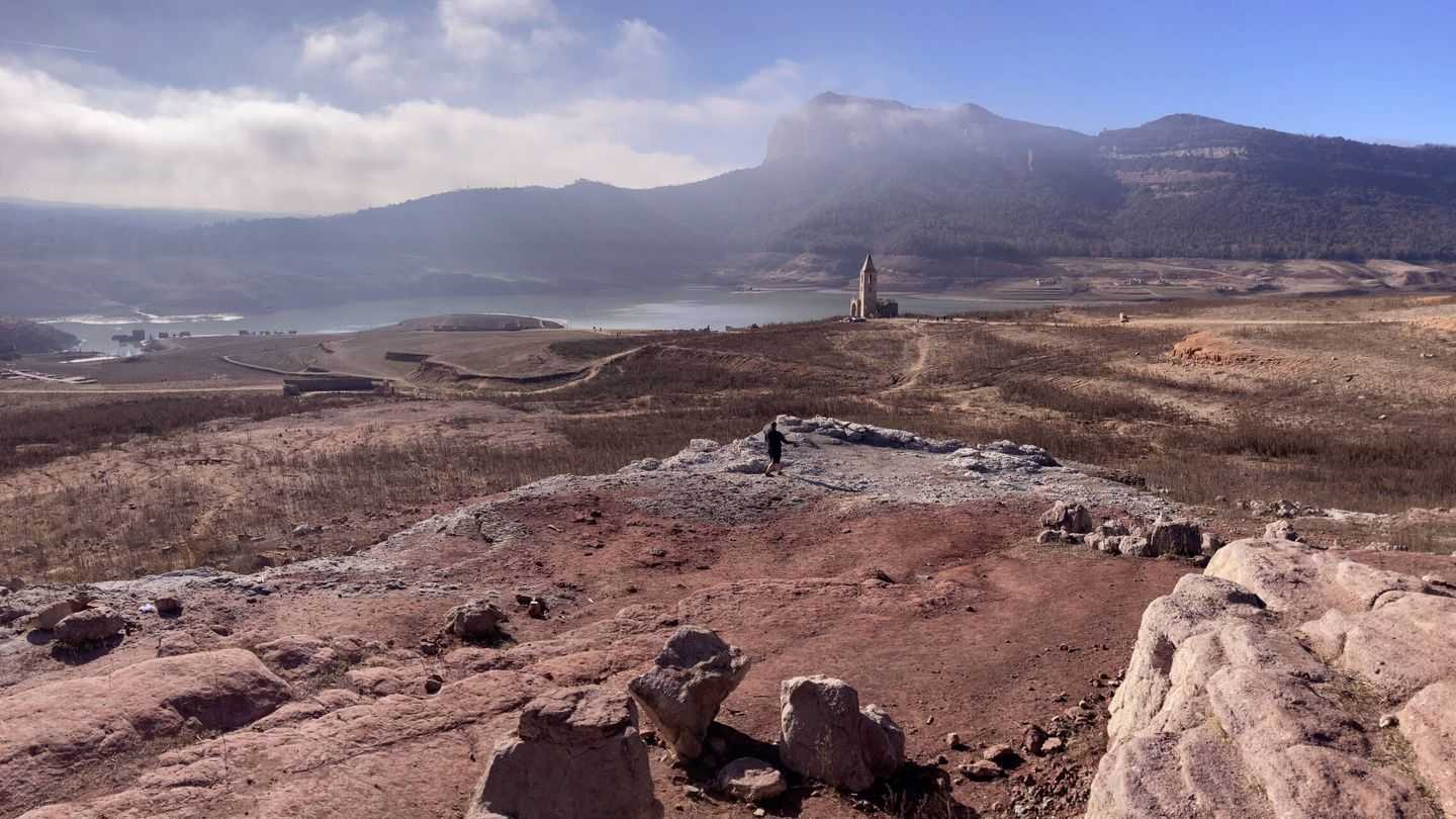 El embalse de Sau se encuentra al 4% de su capacidad. (Jose Luis Gallego)