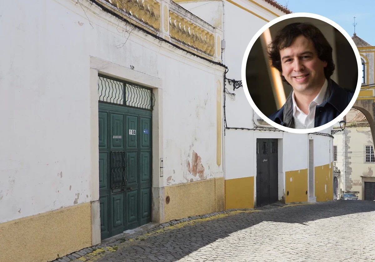El caserón de David Sánchez está en el centro histórico de Elvas (Portugal)