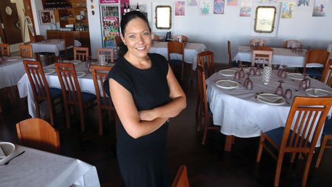 Silvia Lamas, gerente del restaurante del Náutico de Portosín