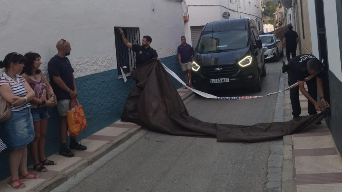 La calle de Gata de Gorgos donde se produjo el asesinato.