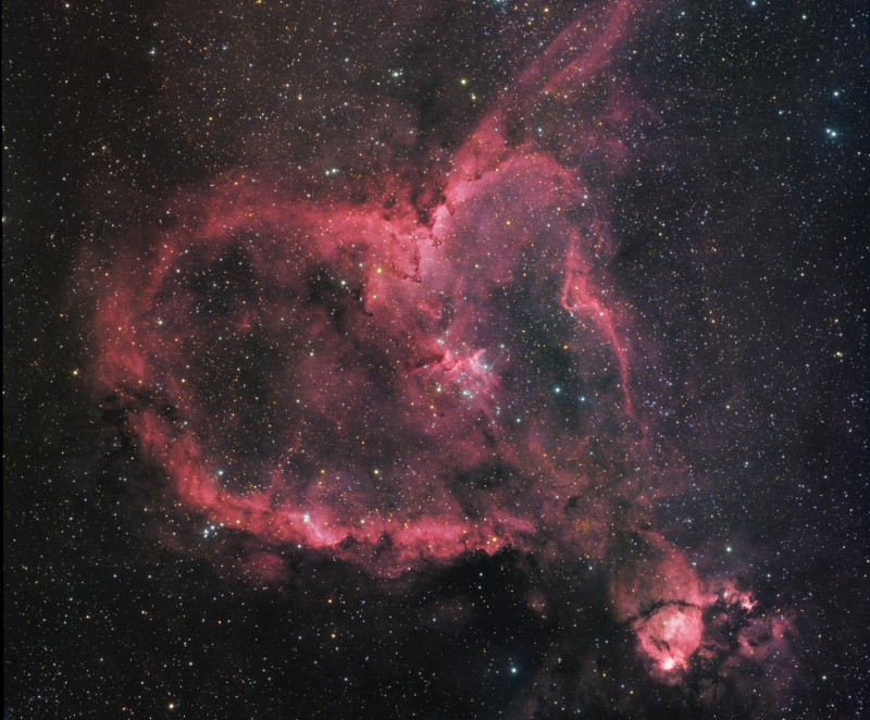 IC 1805: la nebulosa Corazón |