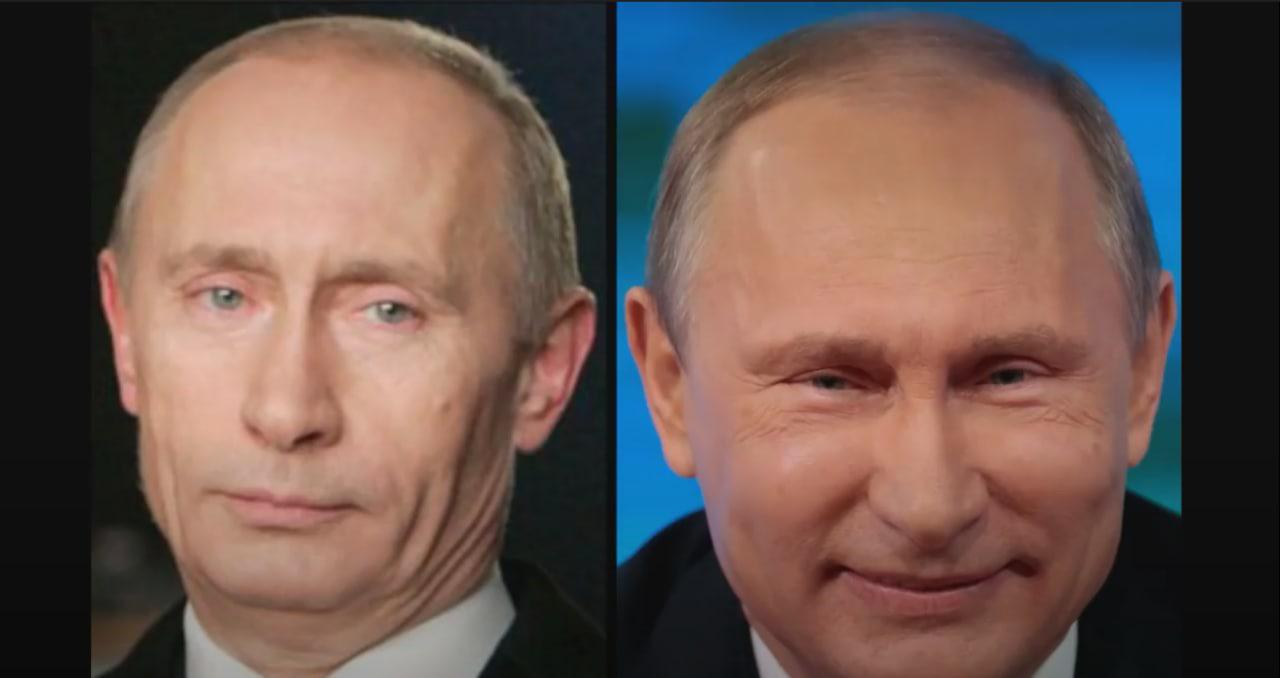Real Putin (on the left) and his body double. : pics