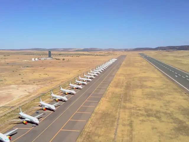 Vista parcial de la pista. AEROPUERTO (Foto de ARCHIVO) 21/8/2020