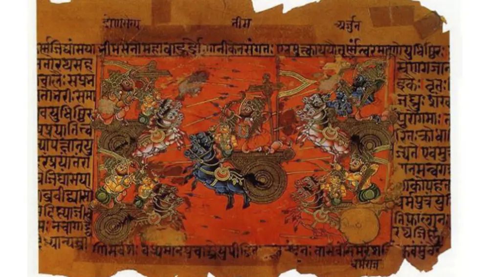 El Libro de Drona, séptimo libro del Mahabharata es preciso en la descripción del proyectil