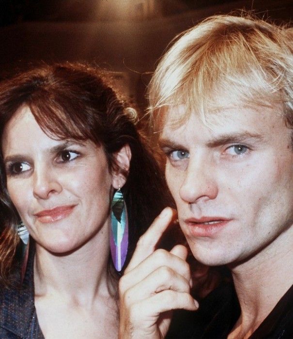 Sting junto a su primera esposa, la actriz Frances Tomelty.